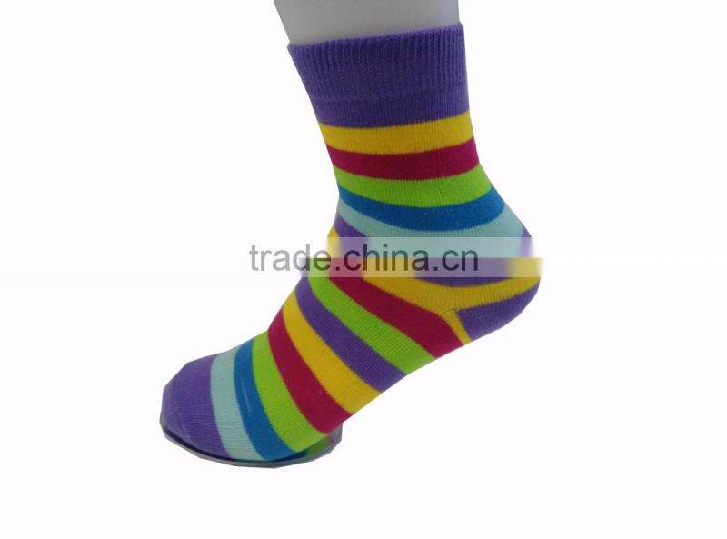 custom women colorful striped socks