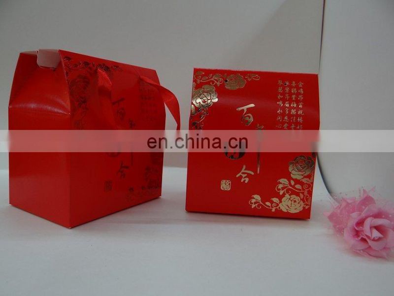 Factory directly ! Promotional Customized coated paper gold stamping paper box