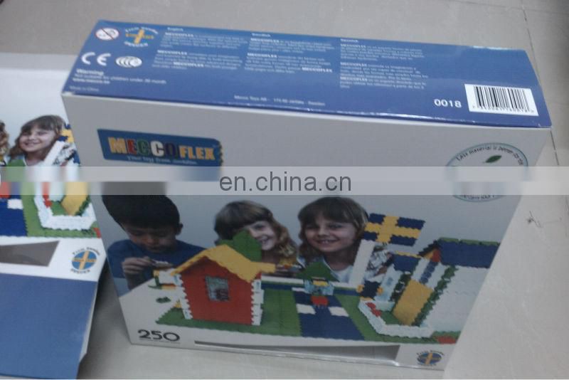 Promotional foldable glossy laminated full color printed paper packing box for gift