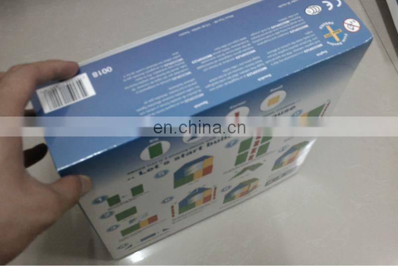 Promotional foldable glossy laminated full color printed paper packing box for gift