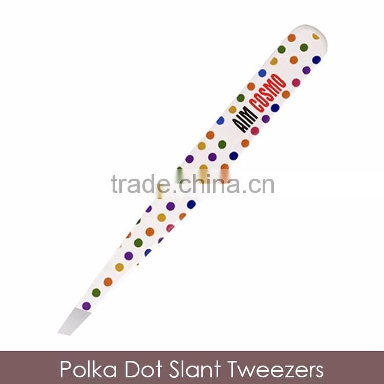 Polka Dot Slant Tweezers