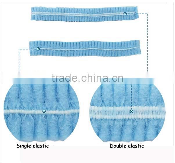 non-woven disposable round nurses caps bouffant nurses caps