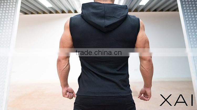 2016 Summer Men Blank Sleeveless Hoodies