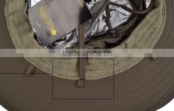 Custom Unisex Fishing Hunting Military Wide Brim Bucket Caps