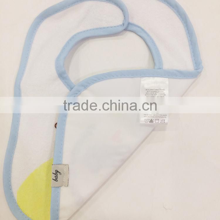 Safe and soft embroidered baby bibs cotton wholesale baby drool bibs