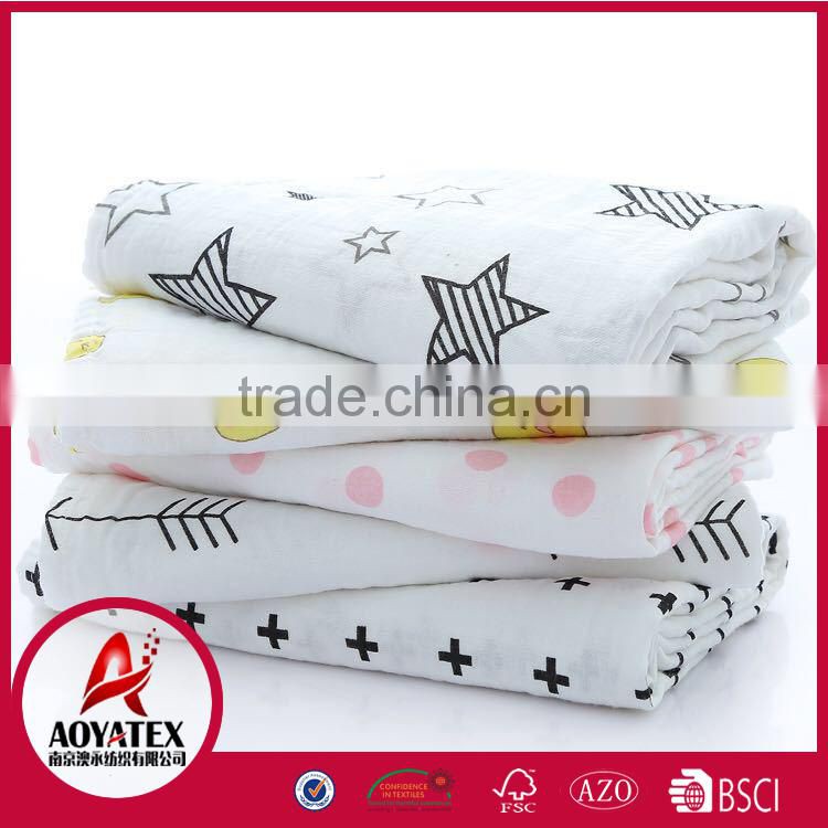 super soft muslin swaddle 100% organic cotton baby blanket warps