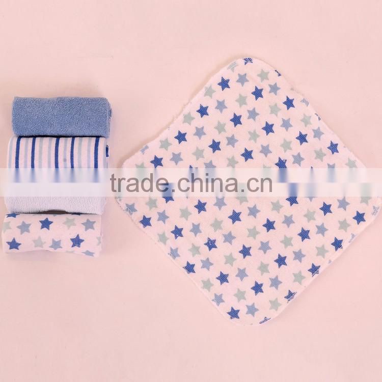 Wholesale pack baby washcloths,100% polyester organic bamboo baby washcloths