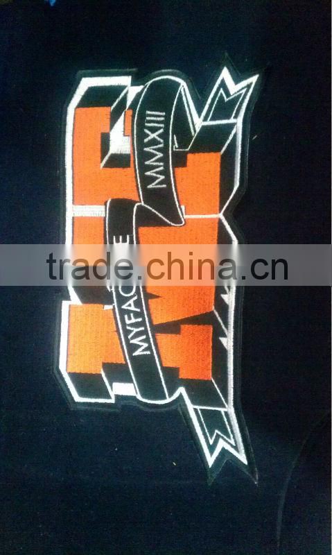 Custom latest 2015 Black and Yallow Design High Quality Cotton Fleece Varsity Jacket / College Jacket / Letterman Jacket