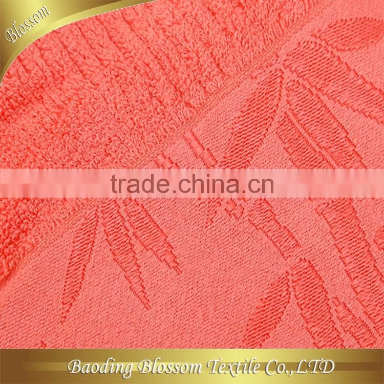 private label alibaba china supplier jacquard solid dyed bamboo towel bath 70*140cm