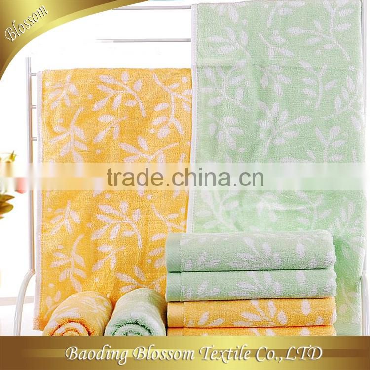 gaoyang hebei made in china super size custom soft jacquard yarn dyed bamboo towel bath 90*180cm