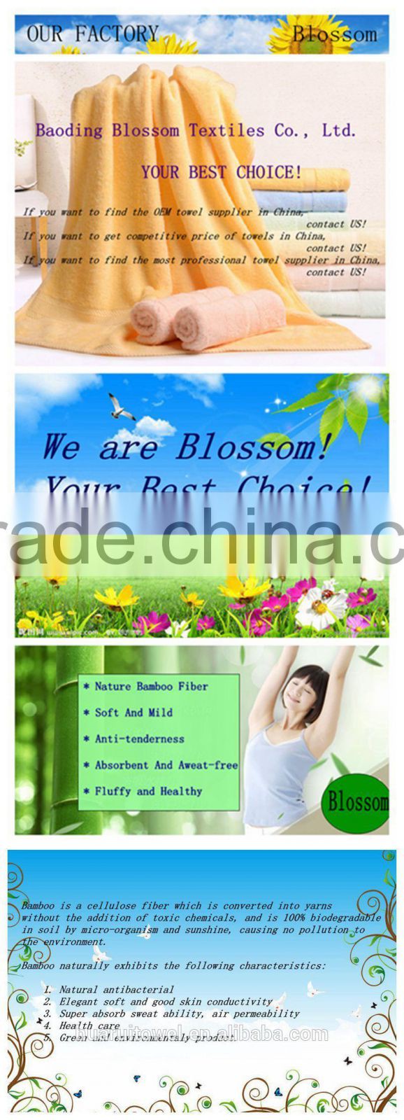 gaoyang hebei made in china double side yarn dyed jacquard border bamboo towel wholesale 25*25cm