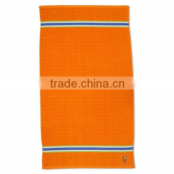 bright colored cotton bath towel with average size