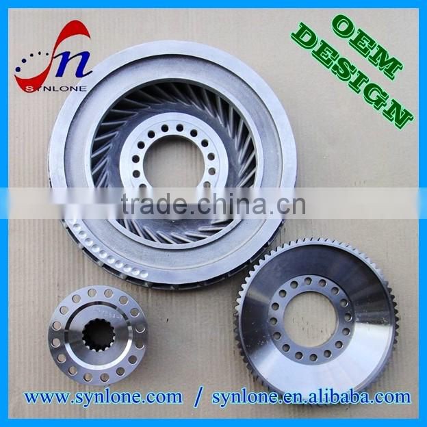 Customized gear plate with internal spline
