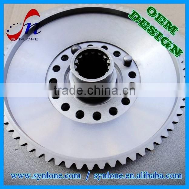 Customized gear plate with internal spline