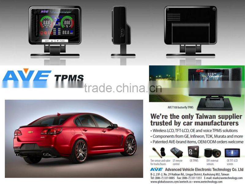 Quality Product Car Accessary AVE T100-SERIES Tire Pressure Mnitoring System for chevrolet Lumina