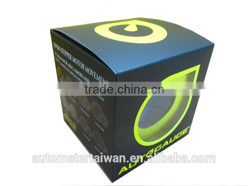 52mm simple type white LED / clear lens boost gauge/w/sensor