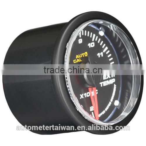 52mm simple type white LED / clear lens boost gauge/w/sensor