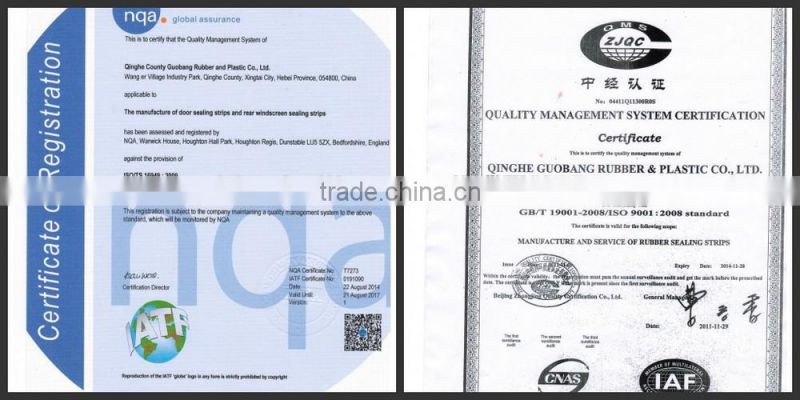 Hot sale car door rubber strip