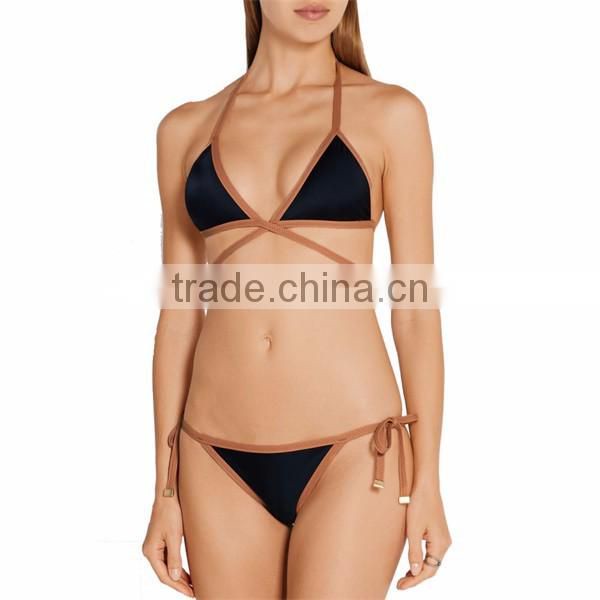 self tie fastening back hot sale women sexy swimwear