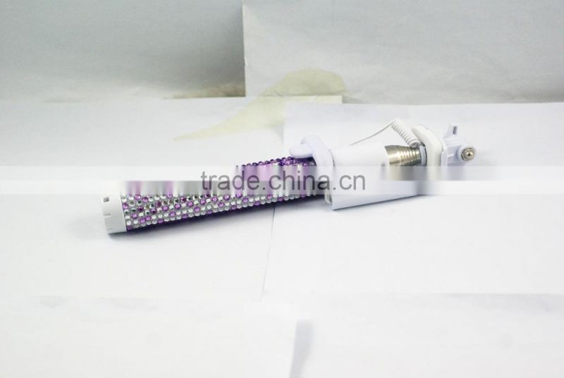 Portable High Quality Bling Selfie Stick, Customize Selfie Stick Private Label for Cell Phone