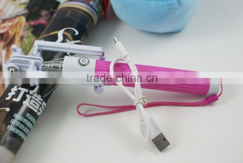 newest wireless buletooth portable extendable shutter selfie for cell phone