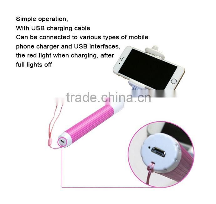 newest wireless buletooth portable extendable shutter selfie for cell phone