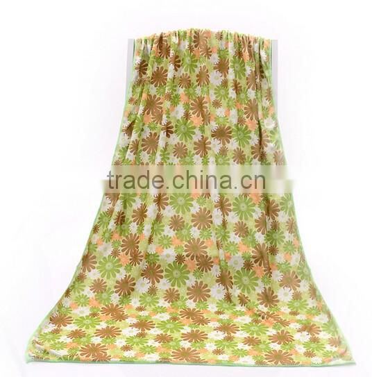wholesale high water absorbency customized ultra soft printing velour beach towels