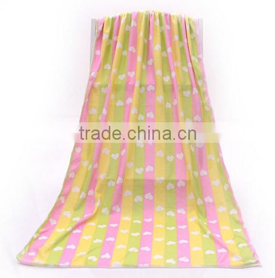 wholesale high water absorbency customized ultra soft printing velour beach towels