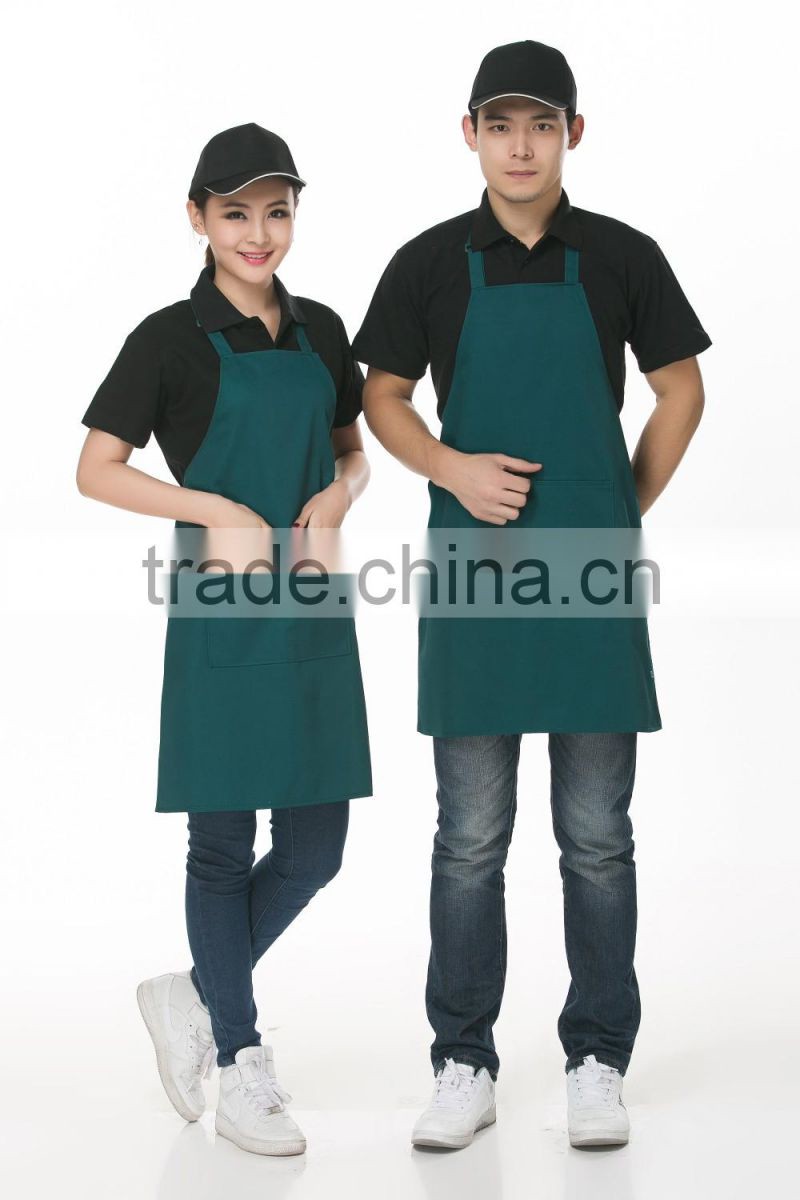 Black chef kitchen cooking bib apron For bar and restuarant