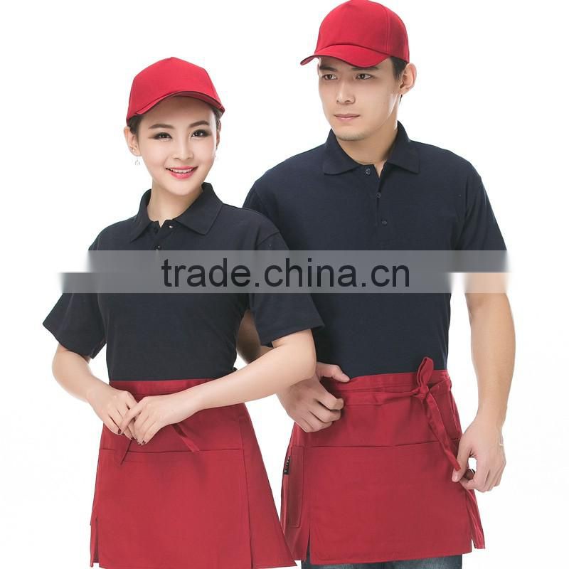 Resturant bar staff use short cotton waist aprons