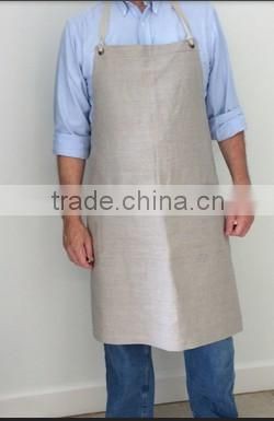Custom 100% linen pinafore apron