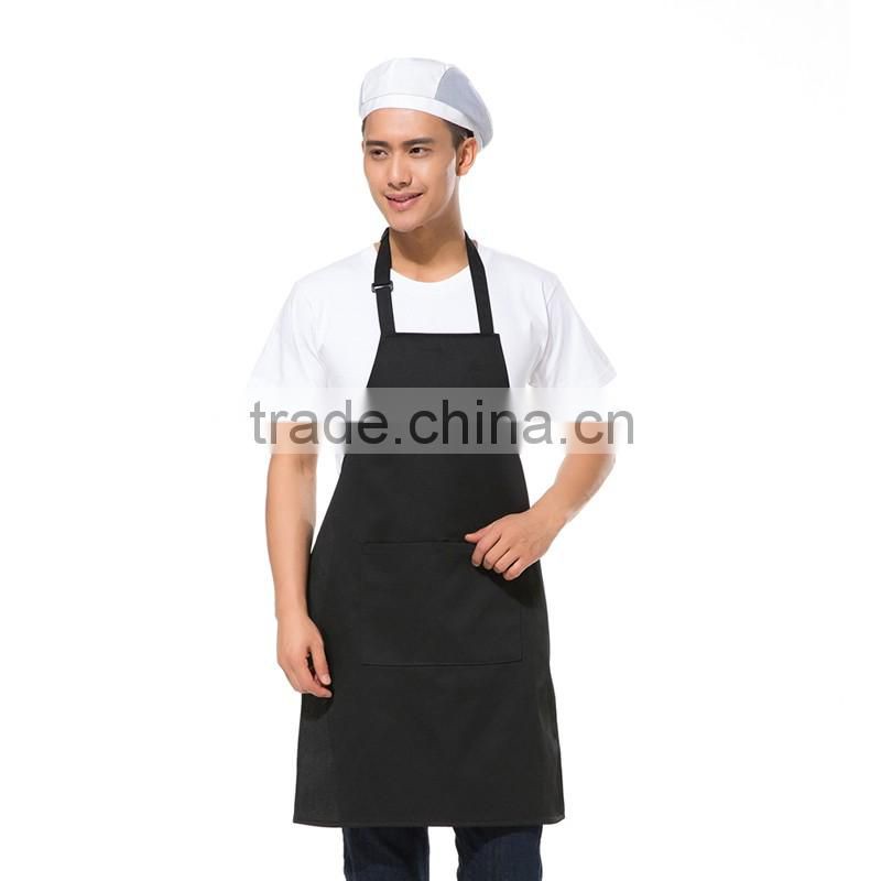Black chef kitchen cooking bib apron For bar and restuarant