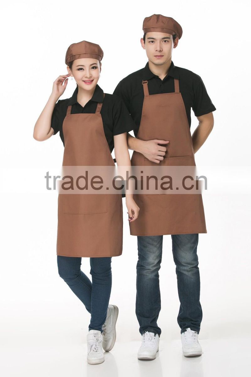 Black chef kitchen cooking bib apron For bar and restuarant