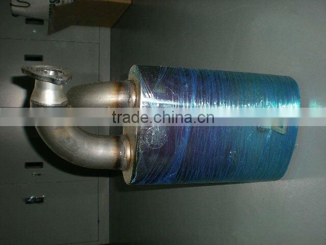 VW exhaust system muffler& head