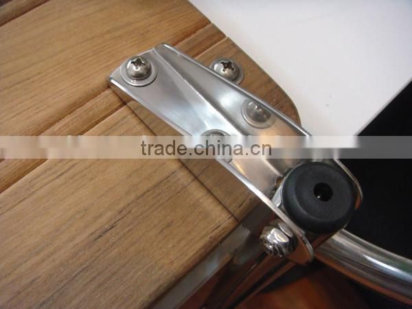 Boat Outboard Teak Swim Platform One Rail