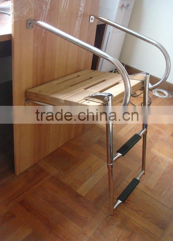 Inboard Teak Boat Swim Platform