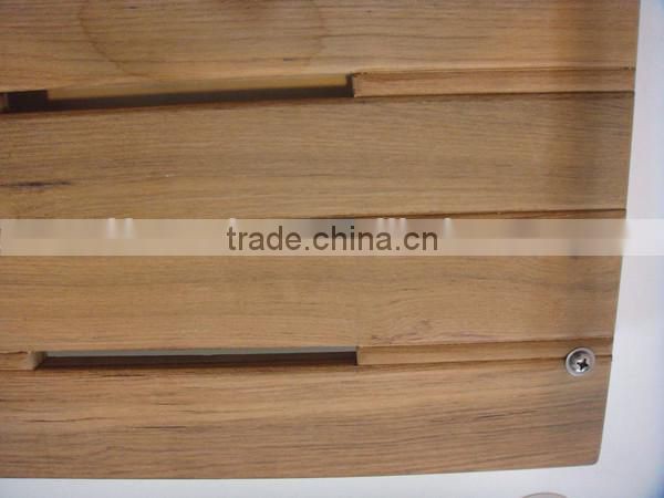 Boat Outboard Teak Swim Platform Stainless Steel 3 Step Ladder