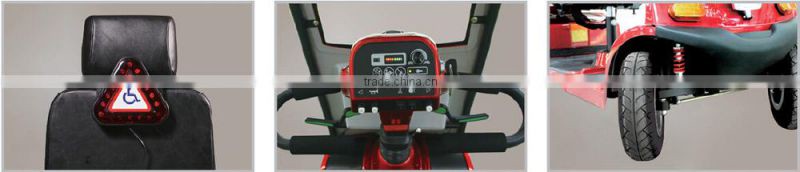 dual seat electric scooter with window screen