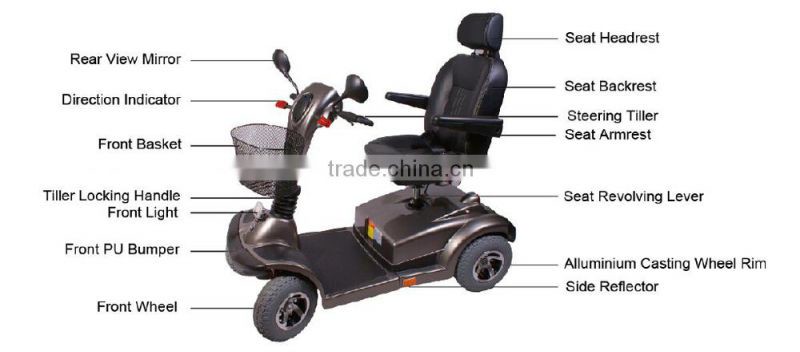 CE approved 700W heavy duty electric scooter for long distance trip