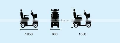 dual seat electric scooter with window screen