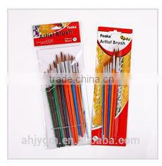 White Box/Opp bag Packing Wooden Handle Wool Hair Artist Brush