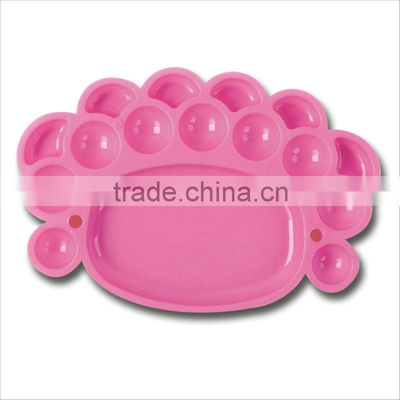 15 Holes Plastic Painting Palette/art palette/plastic paint palette