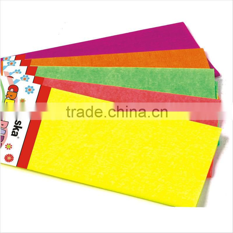 Gift/Promotion/Decoration Fluorescent Crepe Paper/gift wrap tissue paper/gift wrap tissue paper.