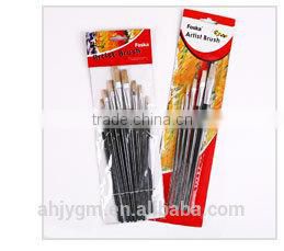 White Box/Opp bag Packing Wooden Handle Wool Hair Artist Brush