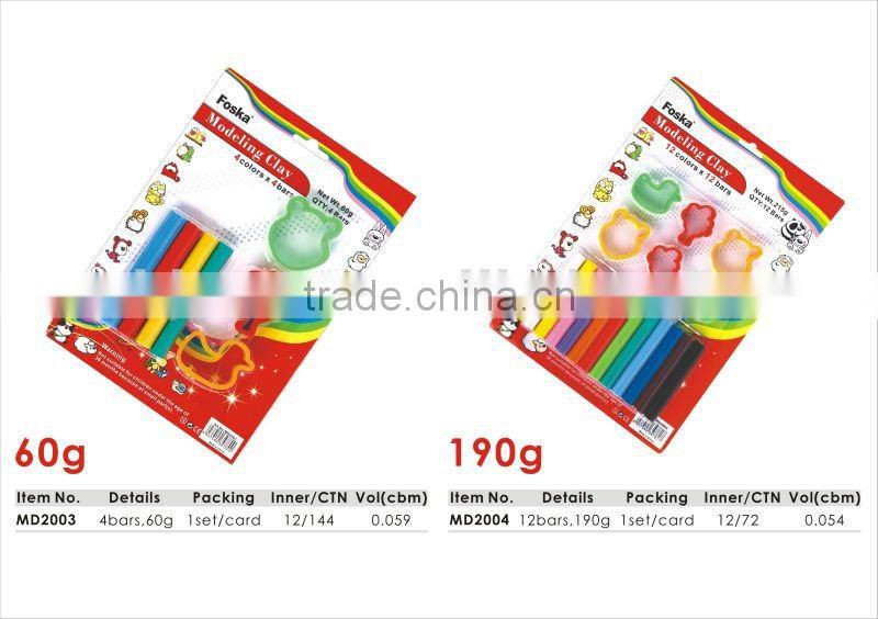 180g 10 Colors*10 Bars Plasticine Modelling Clay/non-drying modeling clay