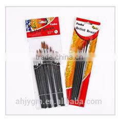 Wooden Handle Wool Hair Artist Brush/wooden artist brush/artist brush set