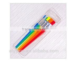 6PCS Nylon Plastic Handle Artist Brush/nylon artist brush/nylon artist brush