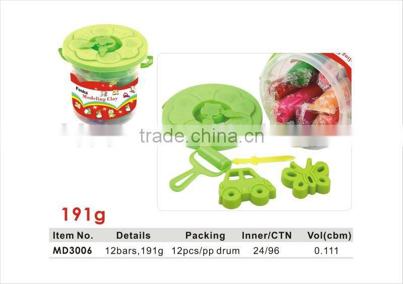 180g 10 Colors*10 Bars Plasticine Modelling Clay/non-drying modeling clay