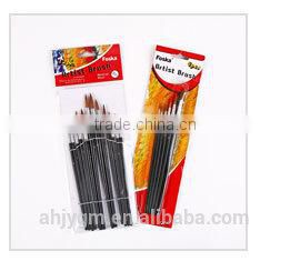 White Box/Opp bag Packing Wooden Handle Wool Hair Artist Brush