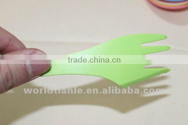 Food Grade Durable Plastic Combined Spoon, Fork, Knife